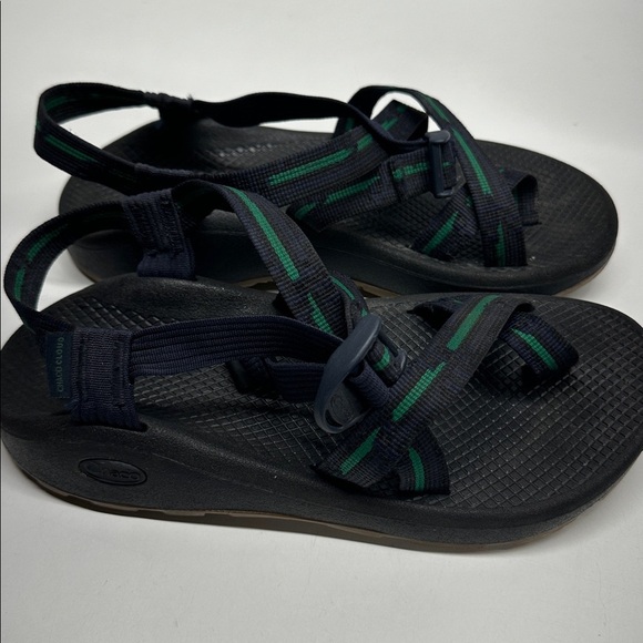 Chaco Z Cloud 2 Sandals Shoes Strappy Open Toe Shoe Navy Blue Green Men\'s Size 8